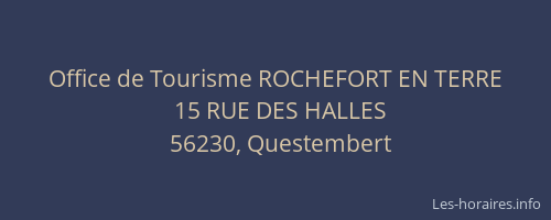 Office de Tourisme ROCHEFORT EN TERRE