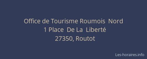 Office de Tourisme Roumois  Nord