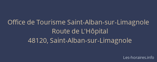 Office de Tourisme Saint-Alban-sur-Limagnole