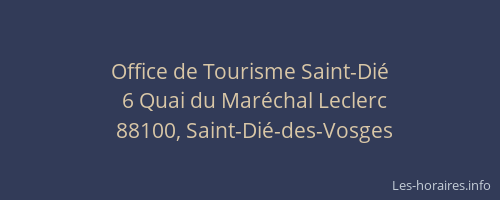 Office de Tourisme Saint-Di&eacute;