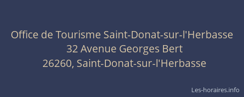 Office de Tourisme Saint-Donat-sur-l'Herbasse