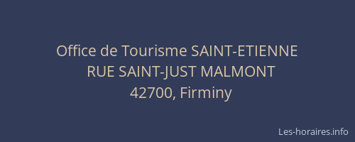 Office de Tourisme SAINT-ETIENNE
