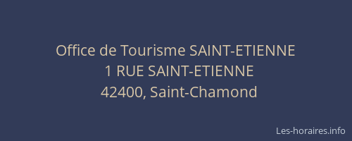 Office de Tourisme SAINT-ETIENNE