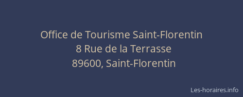 Office de Tourisme Saint-Florentin