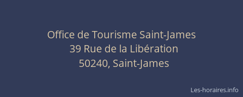 Office de Tourisme Saint-James