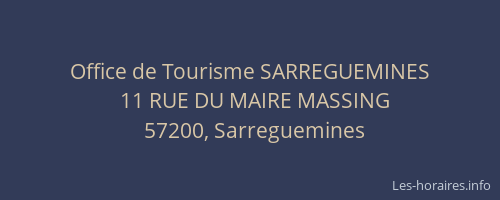 Office de Tourisme SARREGUEMINES