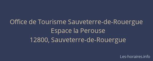 Office de Tourisme Sauveterre-de-Rouergue