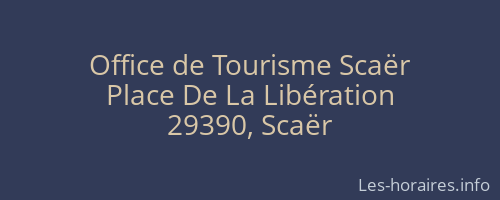 Office de Tourisme Scaër