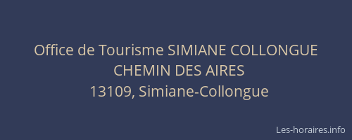 Office de Tourisme SIMIANE COLLONGUE