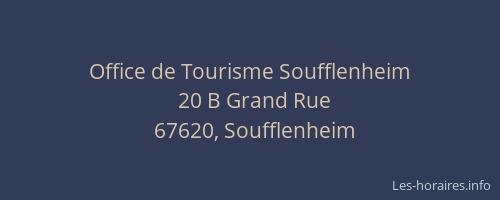 Office de Tourisme Soufflenheim