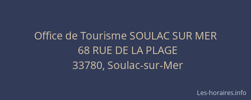 Office de Tourisme SOULAC SUR MER