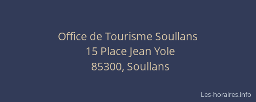 Office de Tourisme Soullans