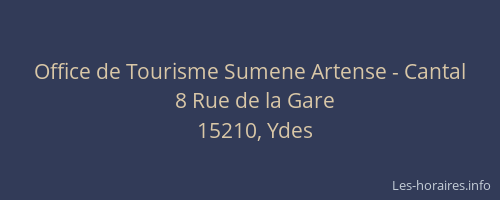 Office de Tourisme Sumene Artense - Cantal