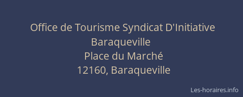Office de Tourisme Syndicat D'Initiative Baraqueville