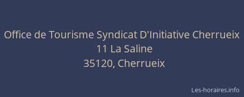 Office de Tourisme Syndicat D'Initiative Cherrueix