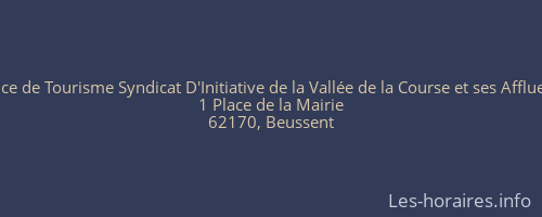 Office de Tourisme Syndicat D'Initiative de la Vallée de la Course et ses Affluents