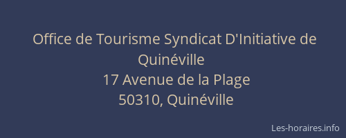 Office de Tourisme Syndicat D'Initiative de Quinéville