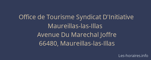 Office de Tourisme Syndicat D'Initiative Maureillas-las-Illas