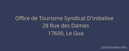 Office de Tourisme Syndicat D'Initiative