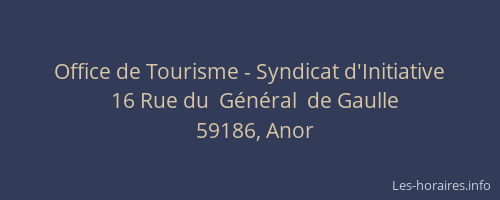 Office de Tourisme - Syndicat d'Initiative
