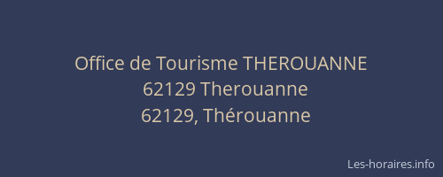 Office de Tourisme THEROUANNE