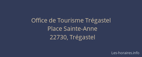 Office de Tourisme Trégastel