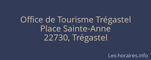 Office de Tourisme Trégastel