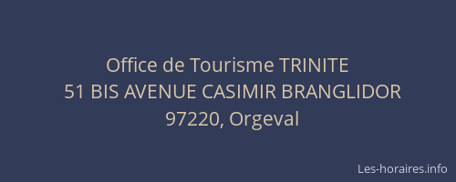 Office de Tourisme TRINITE