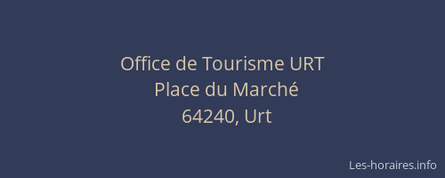 Office de Tourisme URT