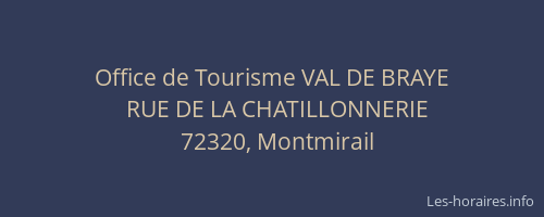 Office de Tourisme VAL DE BRAYE