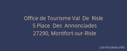 Office de Tourisme Val  De  Risle