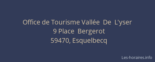 Office de Tourisme Vallée  De  L'yser