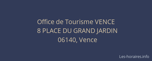Office de Tourisme VENCE