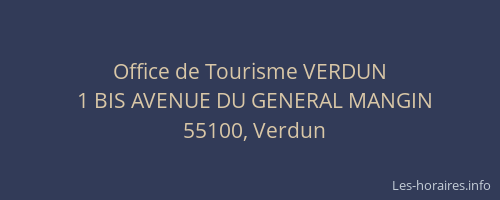 Office de Tourisme VERDUN