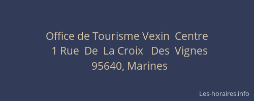 Office de Tourisme Vexin  Centre