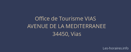 Office de Tourisme VIAS