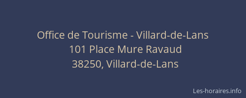 Office de Tourisme - Villard-de-Lans