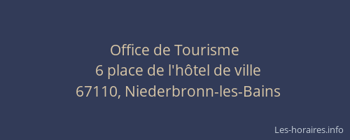 Office de Tourisme