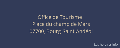 Office de Tourisme