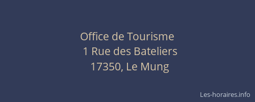 Office de Tourisme