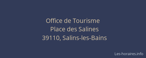 Office de Tourisme