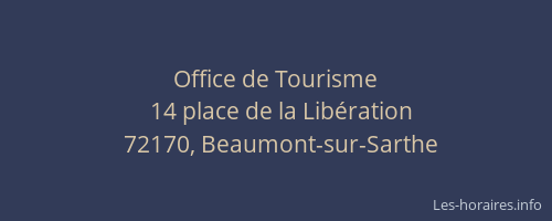 Office de Tourisme
