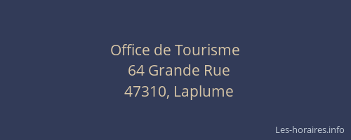 Office de Tourisme