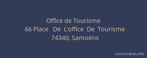 Office de Tourisme