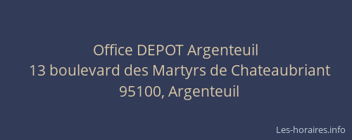 Office DEPOT Argenteuil
