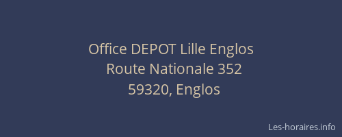 Office DEPOT Lille Englos