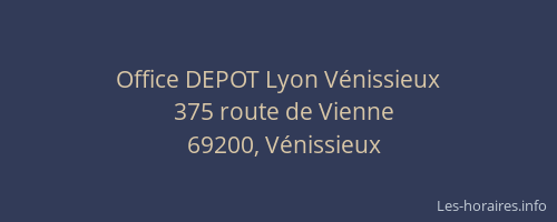 Office DEPOT Lyon Vénissieux