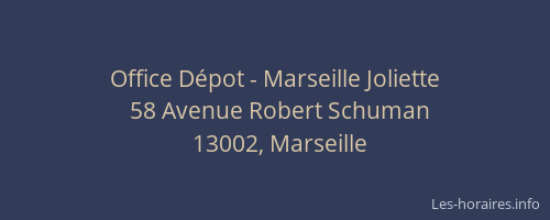 Office Dépot - Marseille Joliette