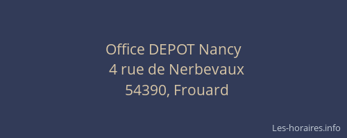 Office DEPOT Nancy