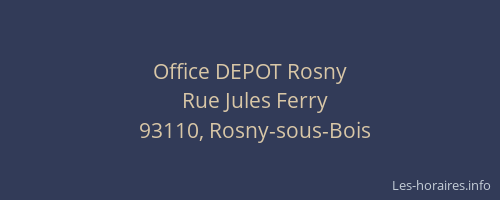 Office DEPOT Rosny
